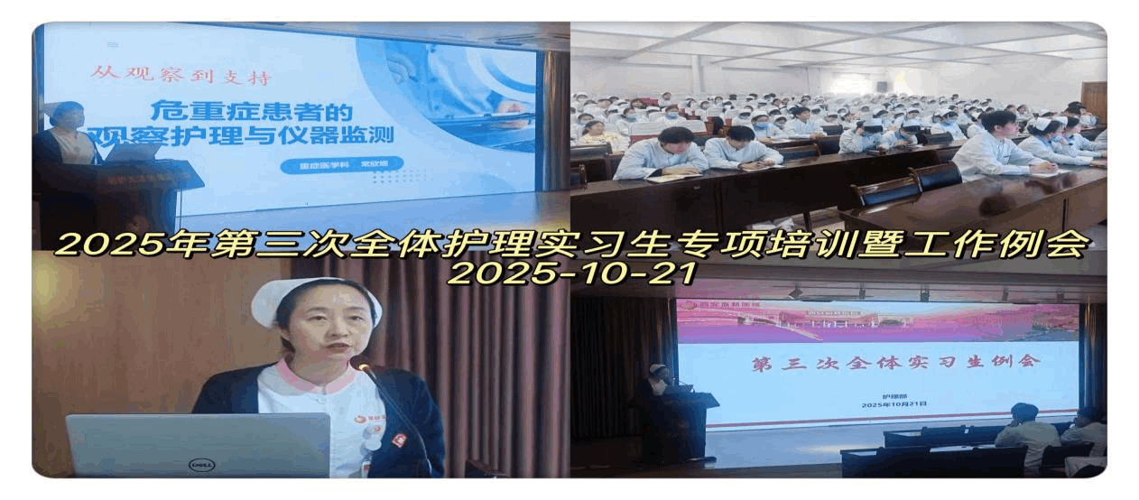 2025年第三次全体护理实习生装箱培训暨工作例会